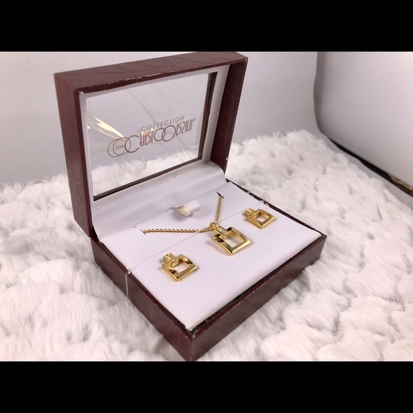 ✅🆕❤️Necklace earring set 10k gold plated - Picture 4 of 7